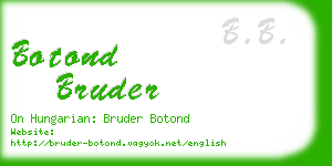 botond bruder business card